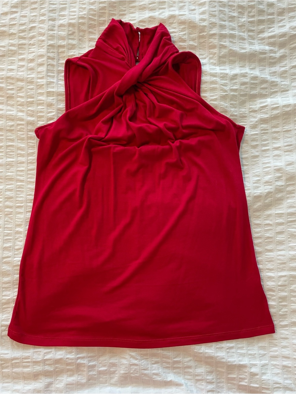 Worthington Red Twist-Neck Sleeveless Camisole